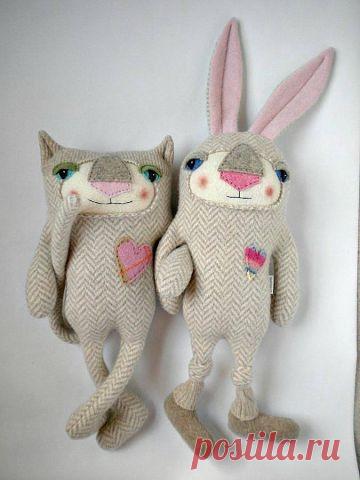 Мягкие игрушки из старого свитера