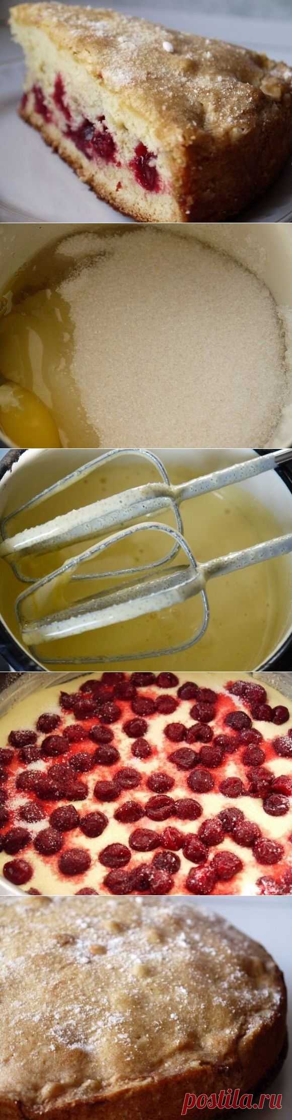 Шарлотка с ВИШНЕЙ.
