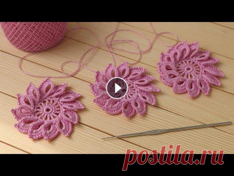 Простой ЦВЕТОК крючком МАСТЕР-КЛАСС вязание для начинающих how to crochet a flower for beginners МОЙ INSTAGRAM: @Litke Tatyana - @Уроки ВЯЗАНИЯ Литке Татьяны @Уроки ВЯЗАНИЯ для начинающих ЦВЕТЫ крючком мастер-классы: ЛИСТИКИ крючком мастер-классы:...