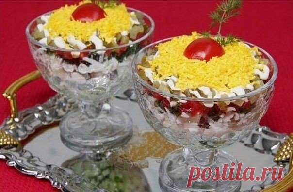 Салат «Шторм» в креманках | ДОМАШНЯЯ ЖИЗНЬ