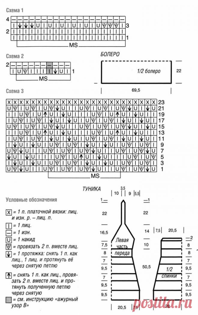 Tunic with an open back and bolero free pattern