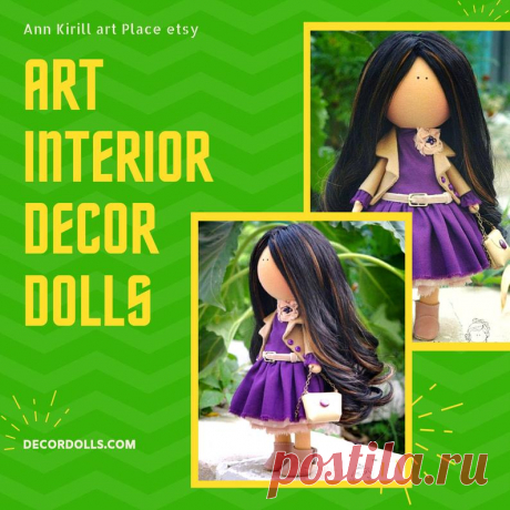 Doll for Nursery Interior Decor Collectable Art Doll Unique | Etsy