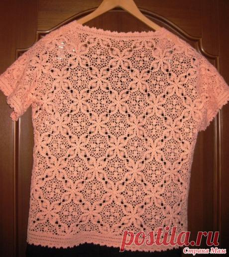 Летняя кофточка из квадратных ажурных мотивов - Все в ажуре... (вязание крючком) - Страна Мам