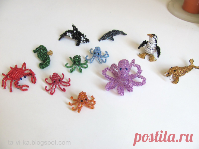 Животные из бисера своими руками Всё из бисера и о бисере плетём и вышиваем. Учимся плести и вышивать бисером, уроки и техники бисероплетения, мастер классы, схемы для вышивания бисером