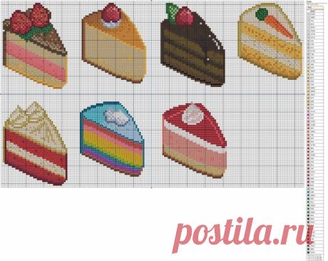 Игольница «Кусочек торта» | Крестик