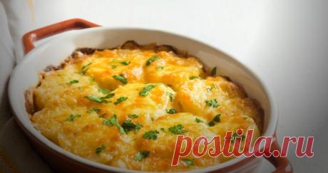 Запеченный картофель под сыром
