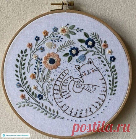 🦋🌶 Эскизы для вышивки: цветочные венки