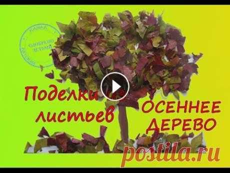 Поделки из листьев.  Осеннее дерево Измельчите листья и сделайте красивое осеннее дерево. Смотрите как это было у нас. Поддерживайте канал: WebMoney Z747169828227 U317066841228 R87228048...
