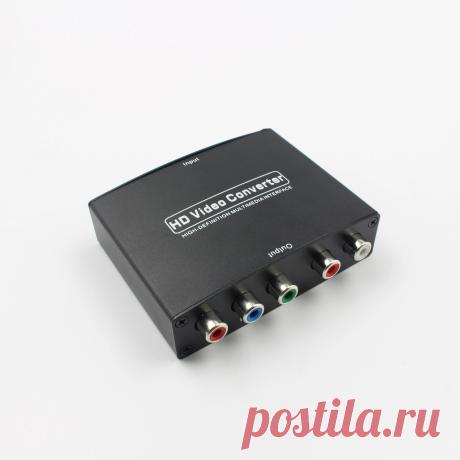 1080P HDMI to YPbPr 5RCA RGB + R/L Video Audio Converter Adapter HDMI to Compone - US$13.99