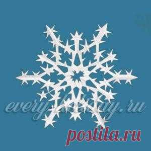 Вырезание снежинок из бумаги поэтапно