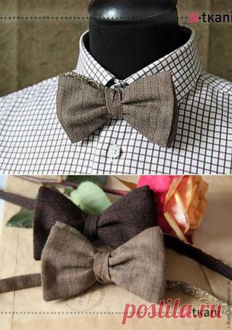 Галстук-бабочка своими руками - Ярмарка Мастеров - ручная работа, handmade