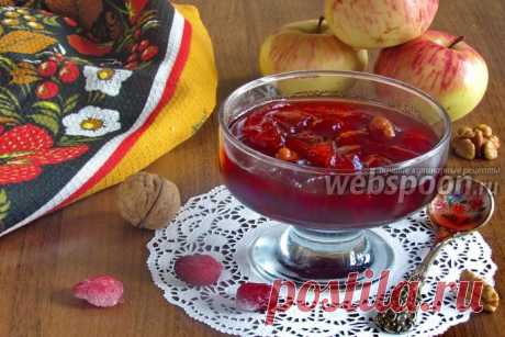 Варенье из клюквы с яблоками и грецкими орехами