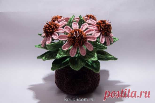 Вязаные цветы
