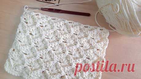 Красивый, необычный узор крючком "Звездное небо".