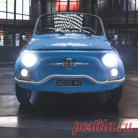 Fiat 500 переделали в ретроэлектромобиль . Тут забавно !!!
