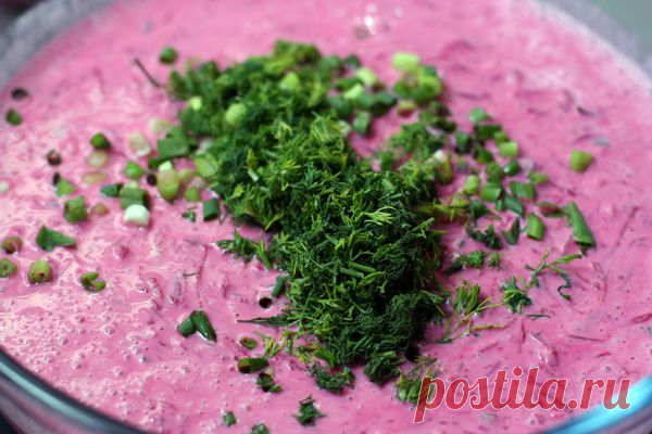 Диетический холодный суп: свекольник на кефире — Вкусные рецепты