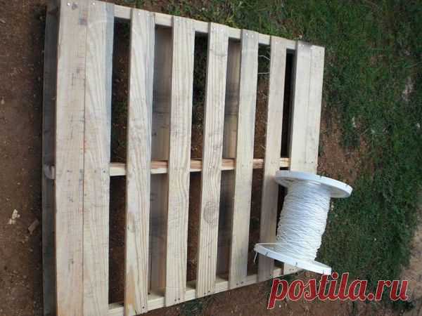 Кресло-гамак из деревянного поддона | SDELAY.tv