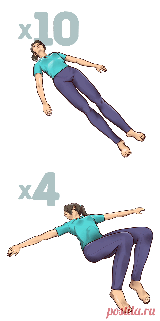 1-минутные упражнения на растяжку, которые спасут вас от боли в спине