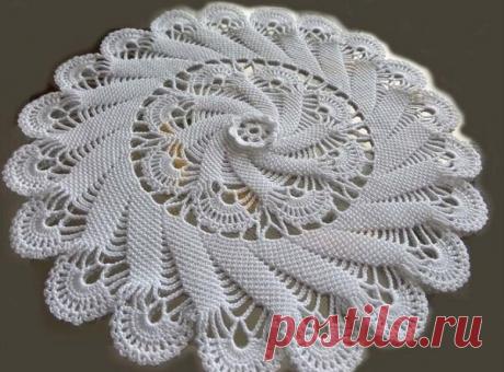 Круглые салфетки крючком | "Заметки от Светки" | Яндекс Дзен