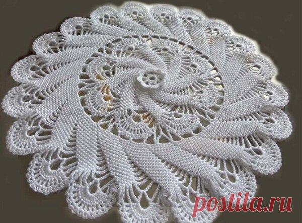 Круглые салфетки крючком | 