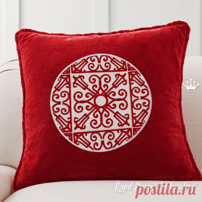 Андалусский орнамент аппликация дизайн машинной вышивки - 8 размеров