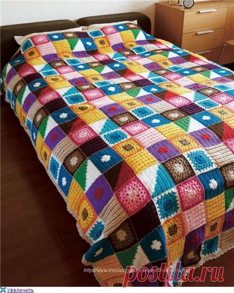 ПЛЕД и КВАДРАТНЫЕ МОТИВЫ...
#УютныйДом