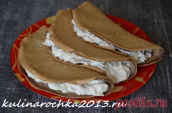 Блины печёночные с курицей и жареным луком ⋆ Готовим вкусно, красиво и по-домашнему!