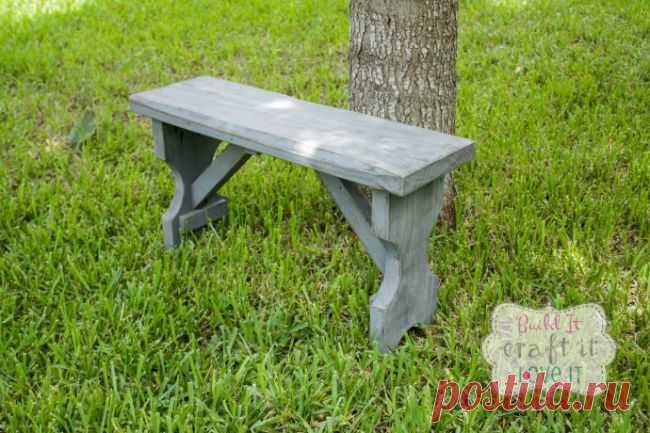 Красивая лавка своими руками