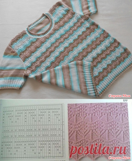 . Летняя кофточка из пряжи Ализе Белла Батик - Вязание - Страна Мам