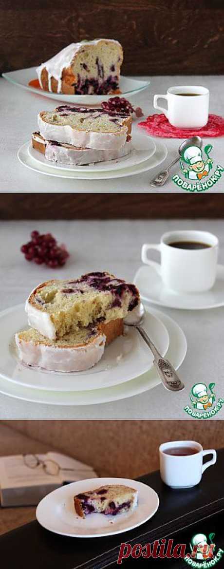 Кекс на сметане с черной смородиной - кулинарный рецепт