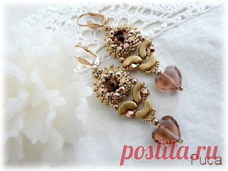 Boucles d'oreilles en perles Arcos® et perles Swarovski par Puca® - Perles & Co