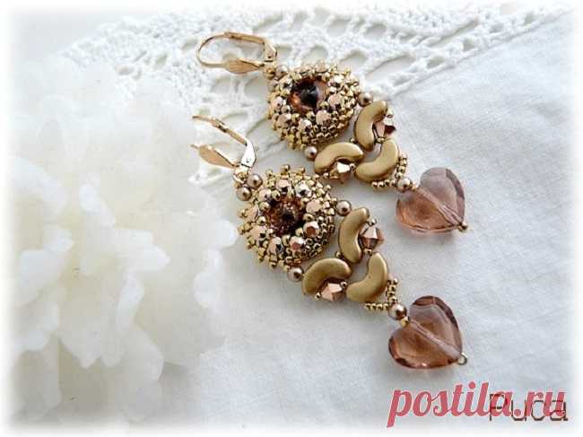 Boucles d'oreilles en perles Arcos® et perles Swarovski par Puca® - Perles & Co