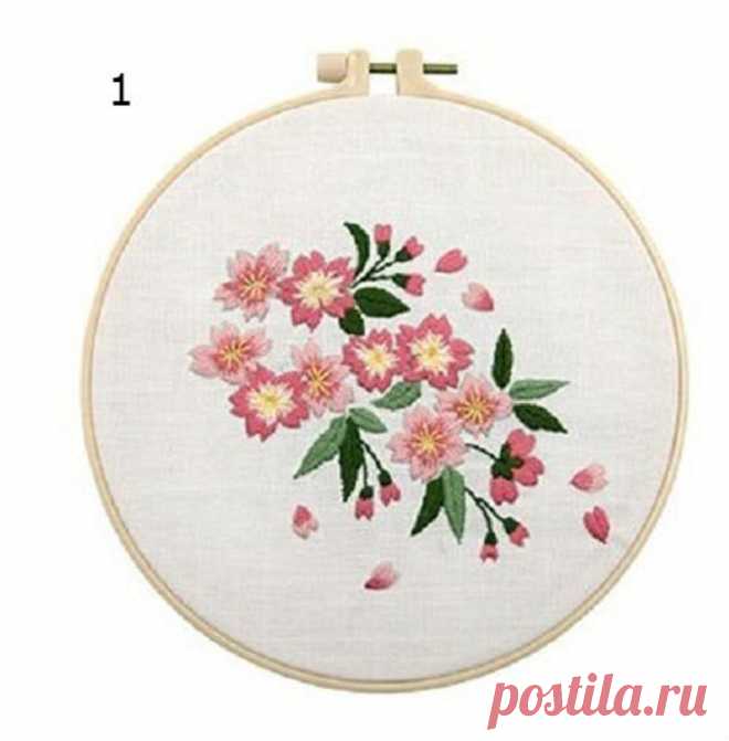 Hand Embroidery Botanical Needlepoint Kit DIY Craft Kit | Etsy