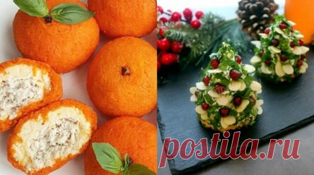 5 вкусных новогодних салатов и закусок из доступных ингредиентов
