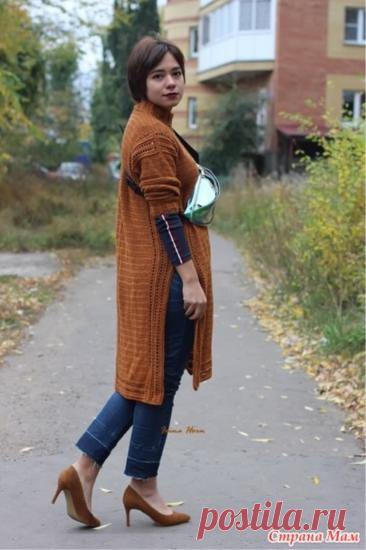 DRESS CROCHET WITH A VERTICAL PATTERN OF RHOMBUS HOOK