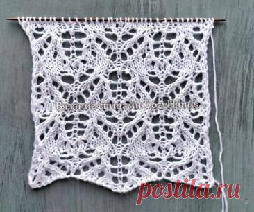 Узор спицами от CozyHands. Схема, описание, видео-мк