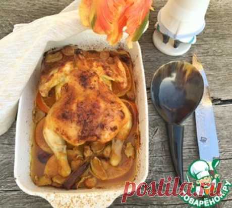 Курица, запеченная с апельсинами и имбирем - кулинарный рецепт