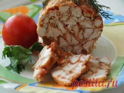 Куриный рулет «Мраморный» : Закуски и бутерброды