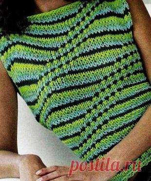 Цветной топ спицами