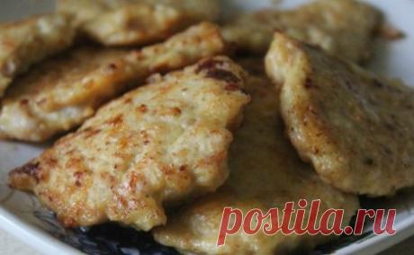Куриные блинчики с сыром. Нежные тающие во рту мясные лепешки.