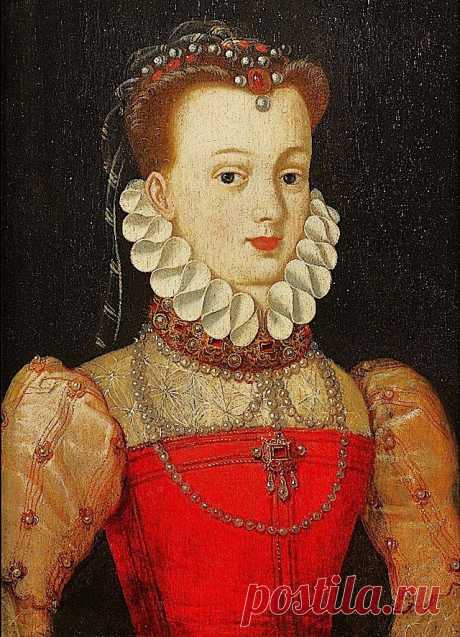 CLOUET François - French (Tours circa 1515-1572 Paris) - Elisabeth of Austria (1554–1592) Queen of France