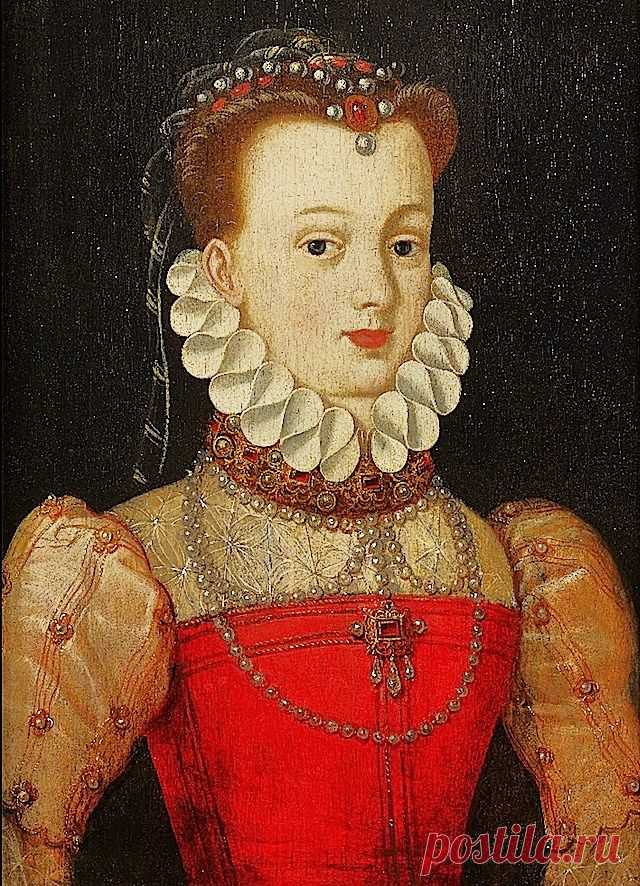 CLOUET François - French (Tours circa 1515-1572 Paris) - Elisabeth of Austria (1554–1592) Queen of France