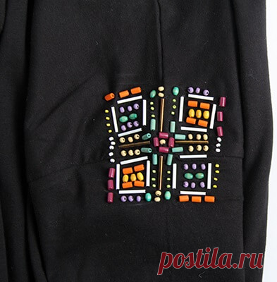 Вышивка бисером на одежде — и красиво, и хороший способ релаксации
