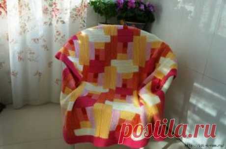 вязаный плед