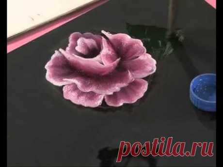 Pintar rosas y hojas - Pinceladas - Silvia Mongelos