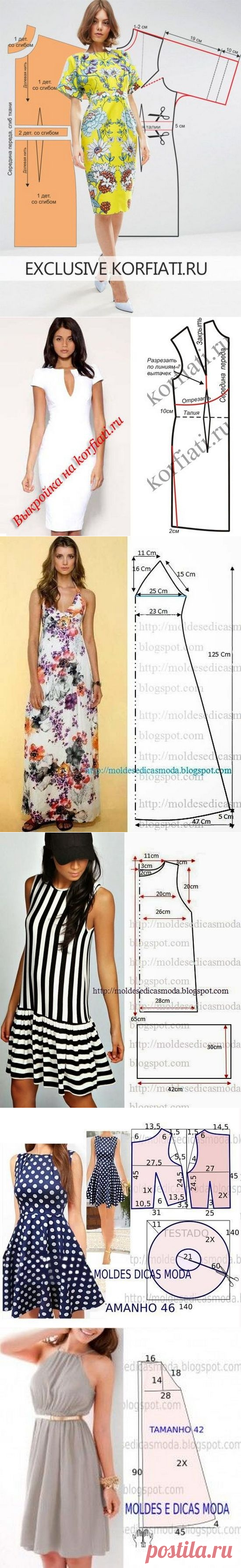 Выкройки летних платьев и сарафанов для начинающих | LS