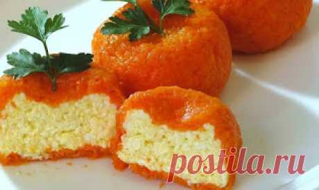 Самые вкусные рецепты: Острая сырная закуска &quot;Мандаринки&quot;