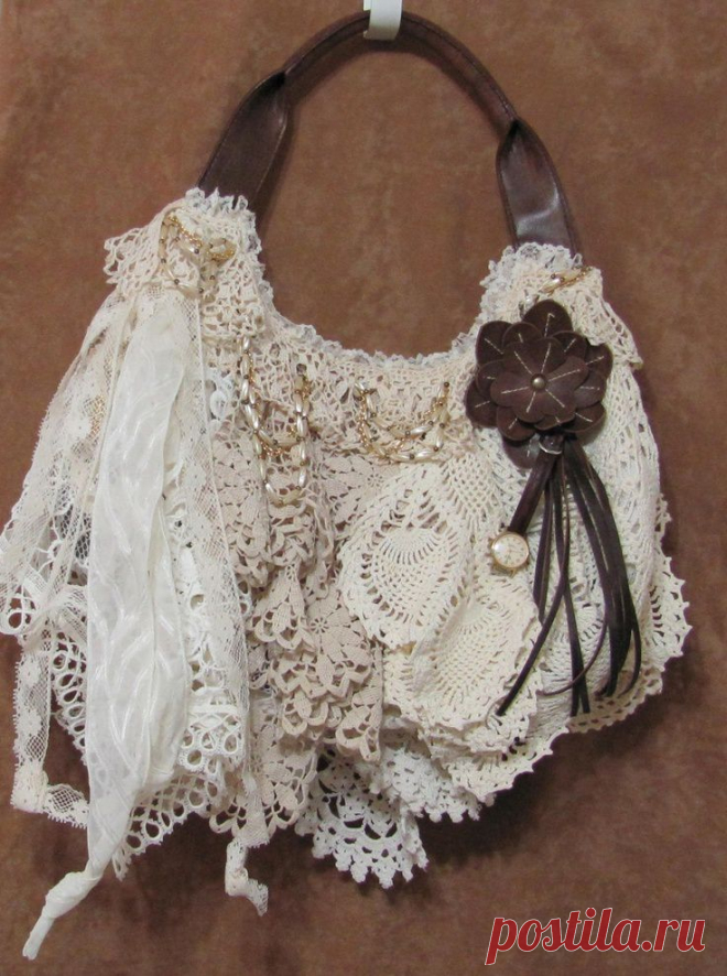 Vintage Purse Make Over Bohemian Victorian Funky Tattered