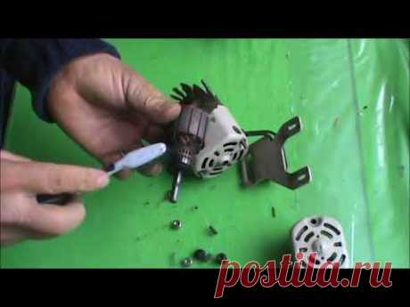 COMO ARMAR  DESARMAR Y CAMBIAR CARBONES DEL MOTOR DE MAQUINA DE COSER