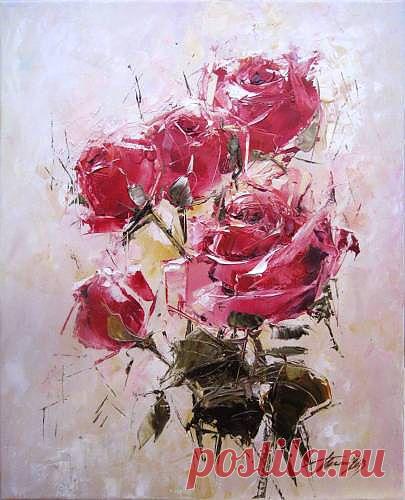 Картина : Только розы. Автор Татьяна Викторовна Тата